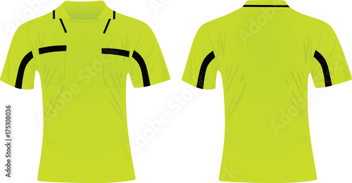 Soccer referee shirt. vector illustration