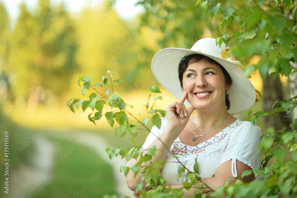beautiful woman in hat beautiful woman in hat