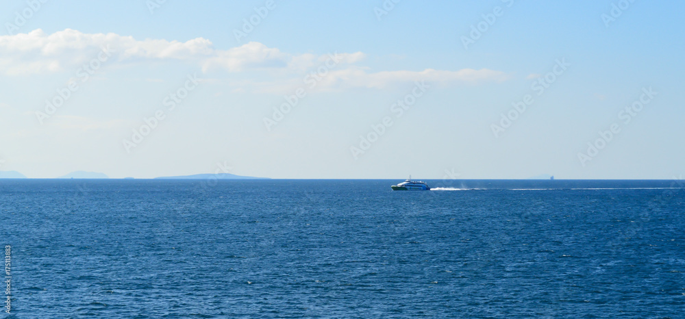 Seaview over Saronic Gulf in Greece, June, 2017