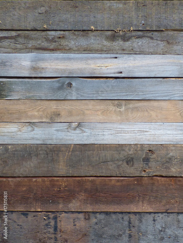Old brown and gray wooden boards