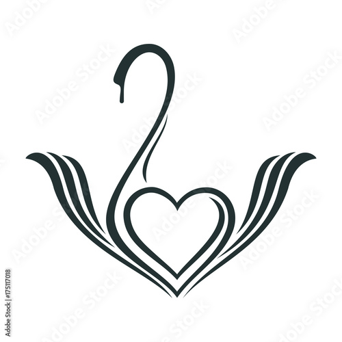 Drawing a swan is a symbol
