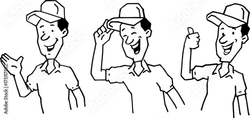 happy worker-trabajador feliz