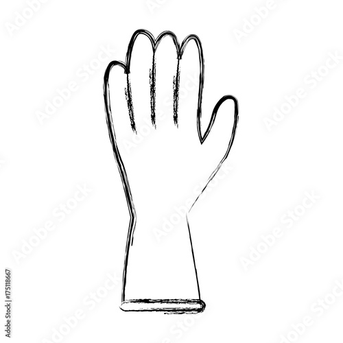 Cleaning glove isolated icon vector illustration graphic design