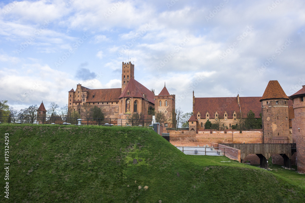 The Castle of the Teutonic Order in Malbork, Poland. A World Heritage Site since 1997
