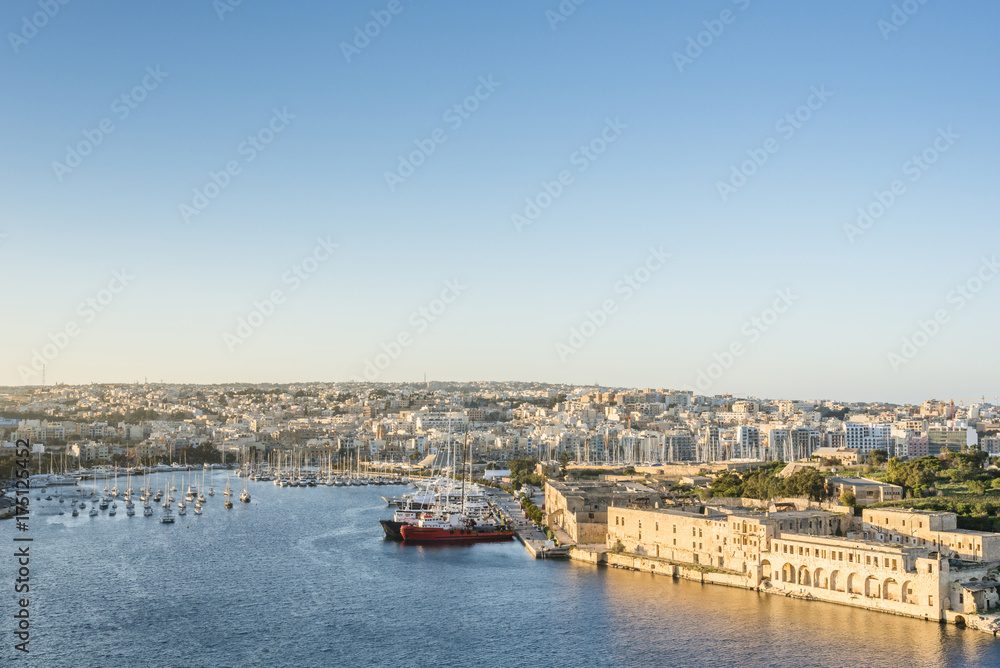 Ta Xbiex, panoramic view. Republic of Malta.