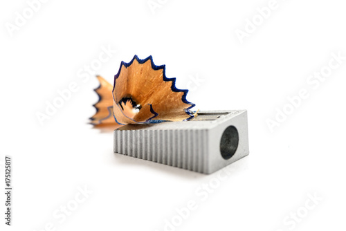 A sharpener on white background photo