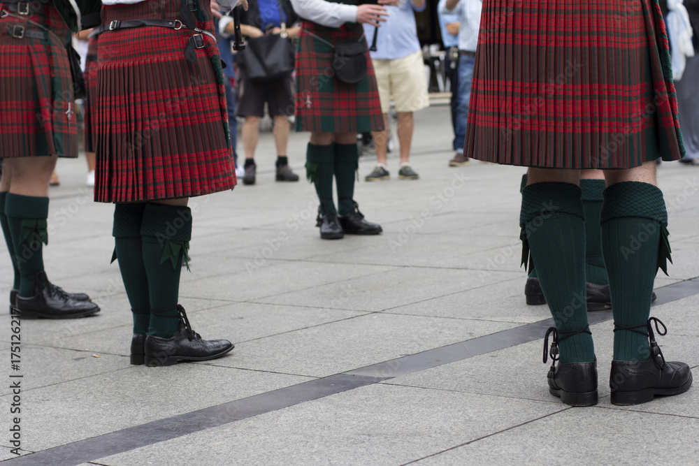 Fototapeta premium Scottish pipe band