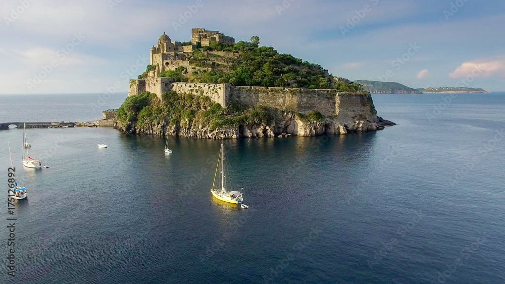 Castle of Ischia in Italy