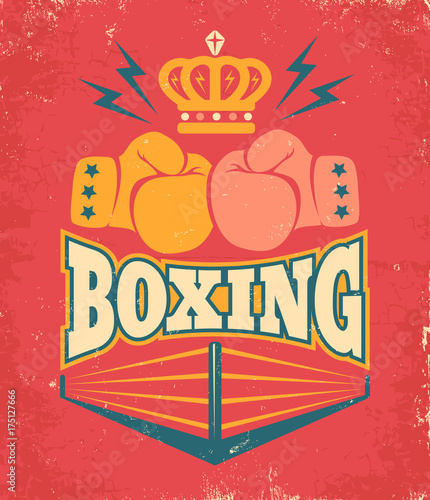 Vintage poster for a boxing
