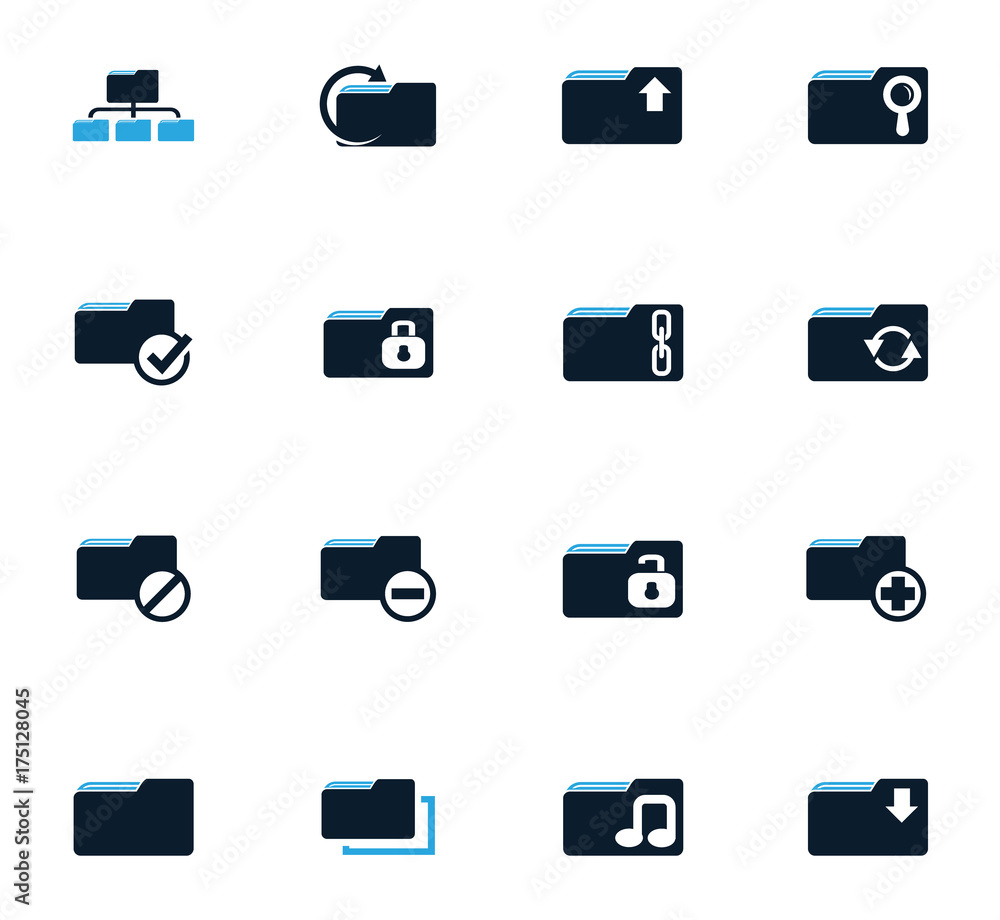 Folder icons set Folder icons set