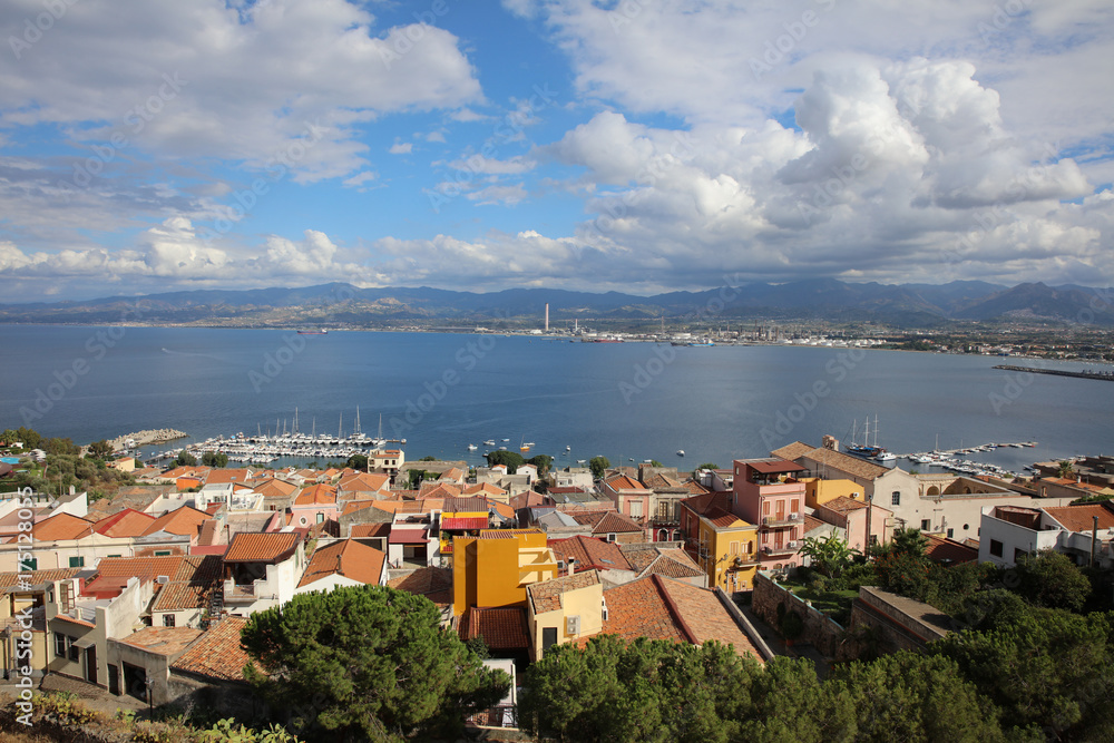 Fototapeta premium View to Milazzo on Sicily. Italy