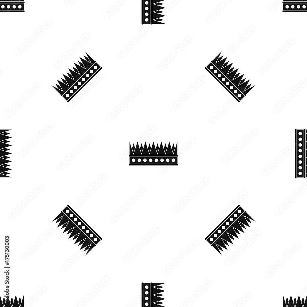 Regal crown pattern seamless black Regal crown pattern seamless black