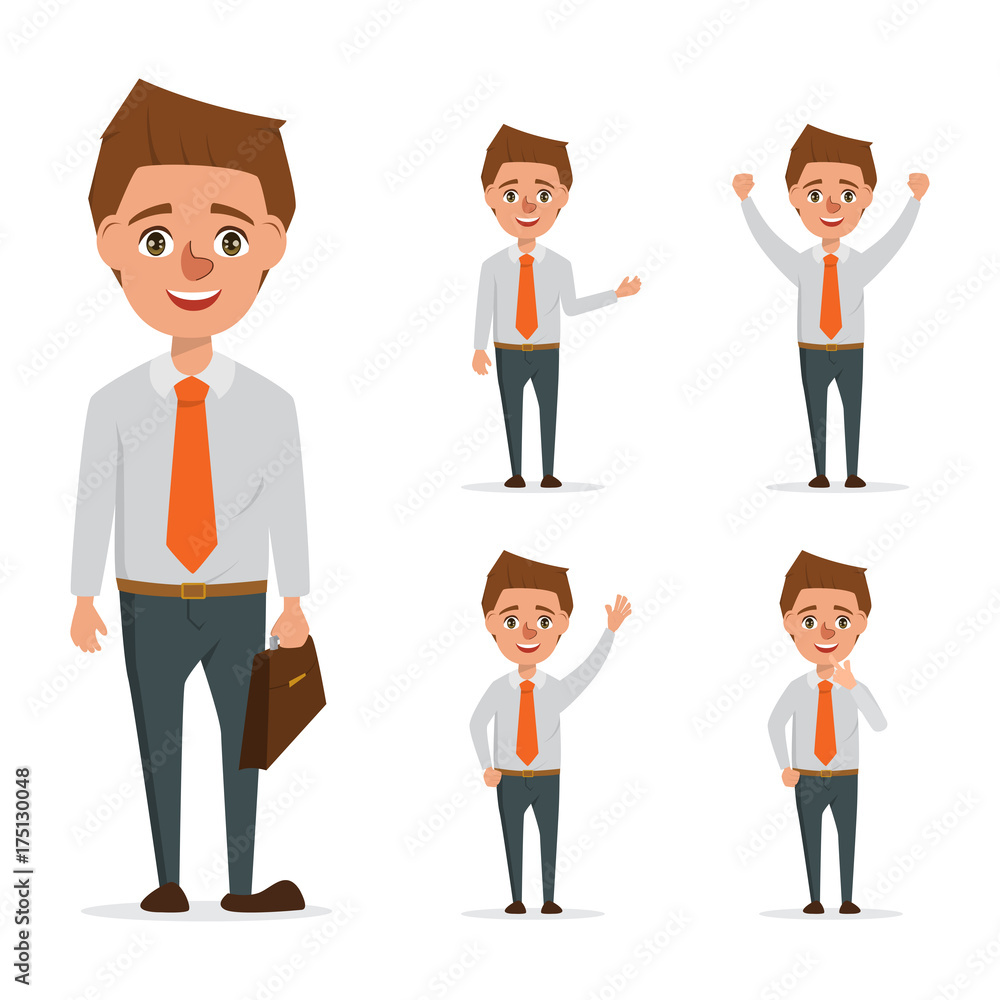 Business man in office woker character. business people in job. Business man in office woker character. business people in job.