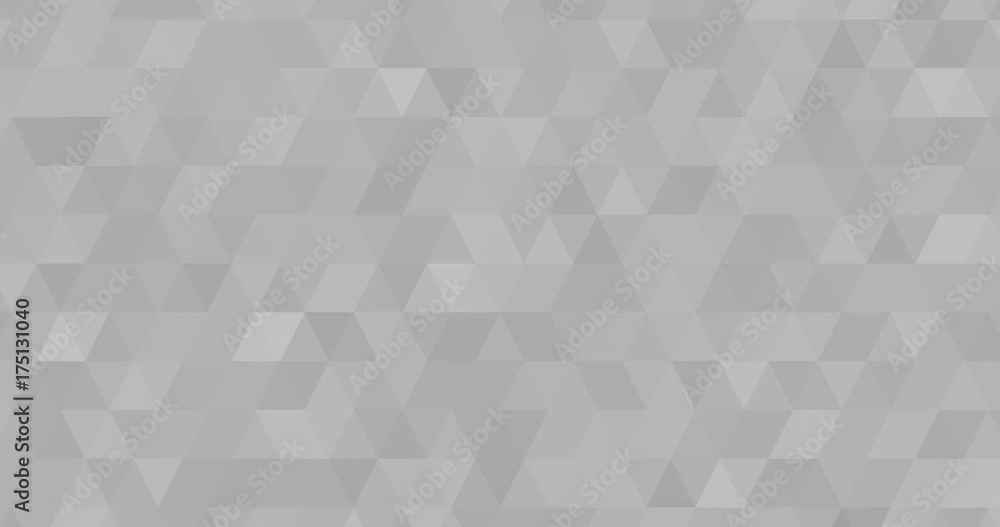 Abstract monochrome triangle pattern background, animated seamless loop 4k 60fps