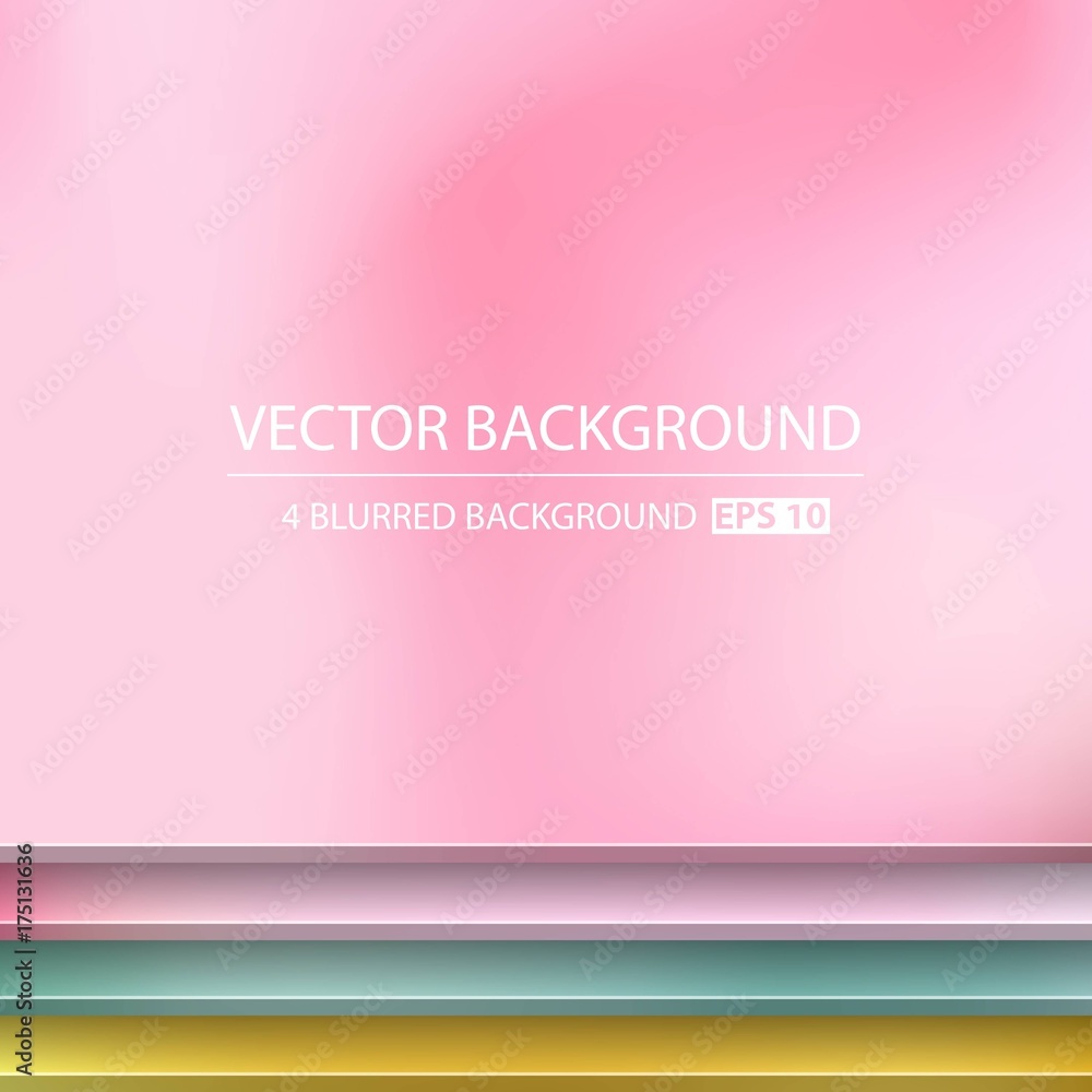 Abstract Creative concept vector multicolored blurred background set. For Web and Mobile Applications, art illustration template design, business infographic and social media, modern decoration