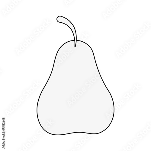 pear fruit icon image vector illustration design