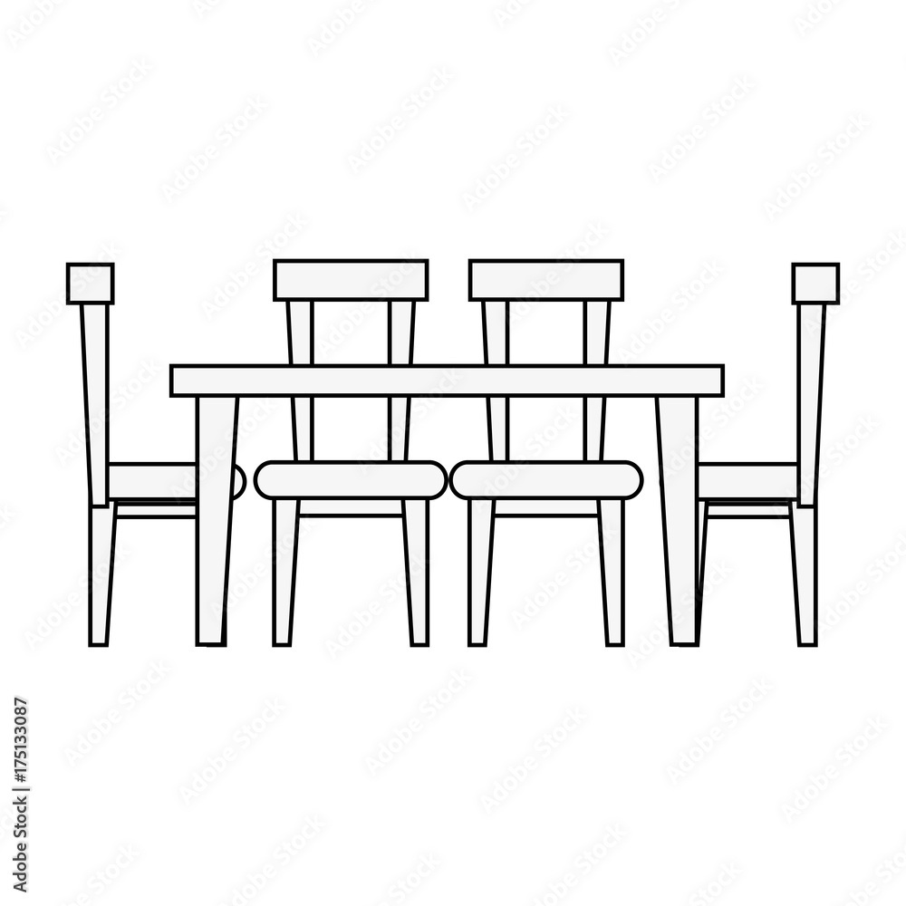dining table frontview furniture icon image vector illustration design dining table frontview furniture icon image vector illustration design