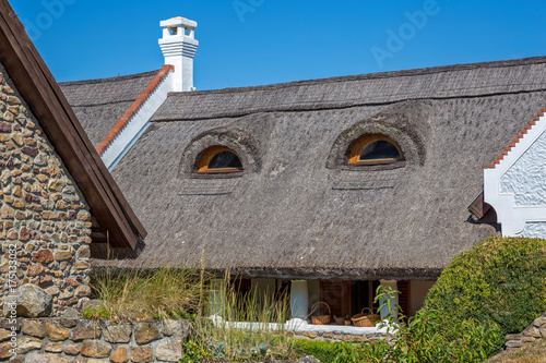 Traditional houses from Hungary, near lake Balaton, village Salfold, 29. August 2017 photo