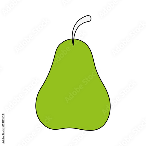 pear fruit icon image vector illustration design