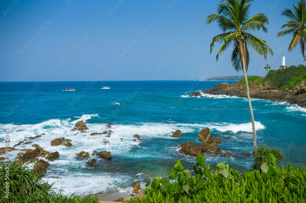 Secret beach in Mirissa, Sri Lanka