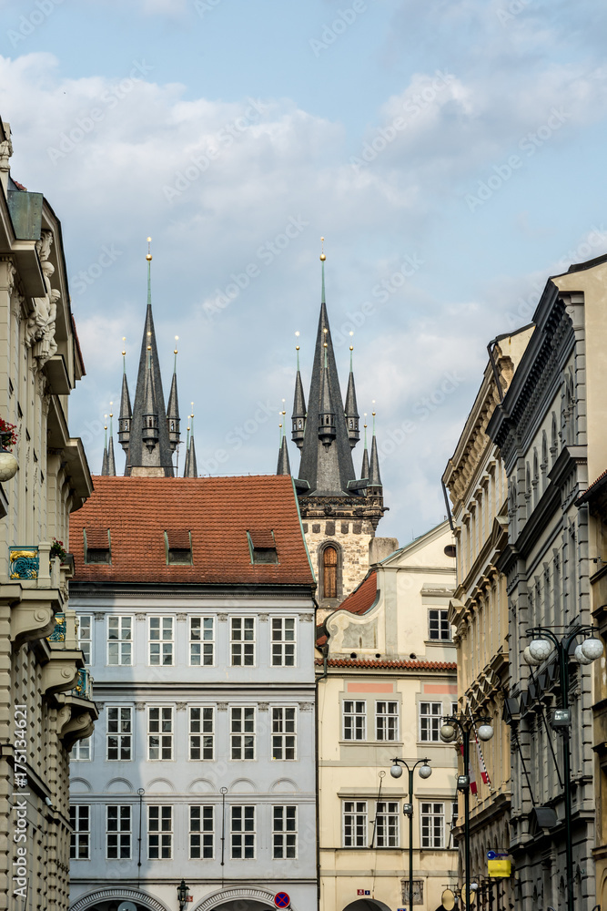 Fototapeta premium Prague Czech Republic City of a Thousand Spires and Red Roofs