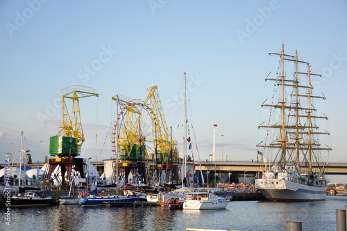 Szczecin - widok na Łasztownię podczas The Tall Ships Races 