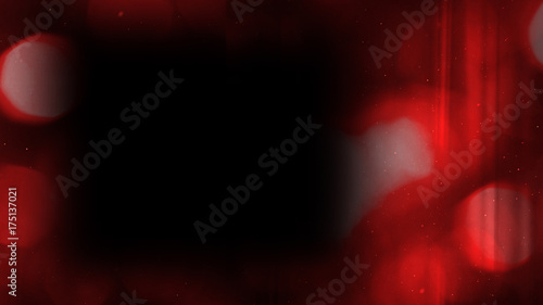Red Bokeh Curtain Overlay 2