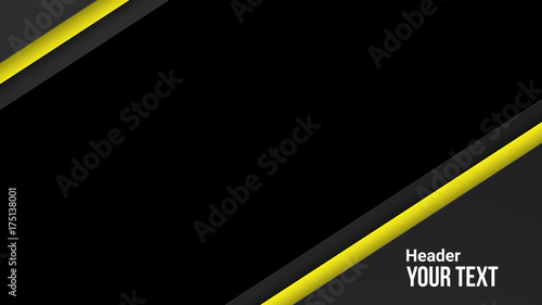 Yellow and Gray Angled Text Overlay