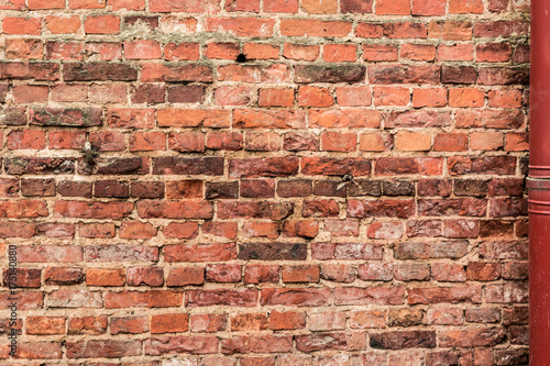 texture of the destroyed brick wall