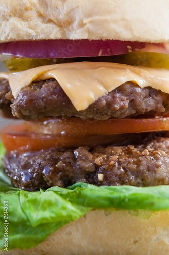 Close-up of hamburger