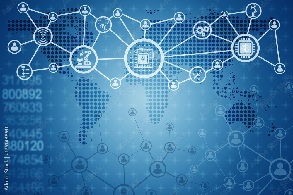 Artificial intelligence modern computing concept Artificial intelligence modern computing concept