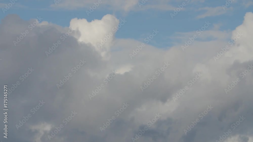 Gray clouds on moody sky timelapse. Gray clouds on moody sky timelapse.