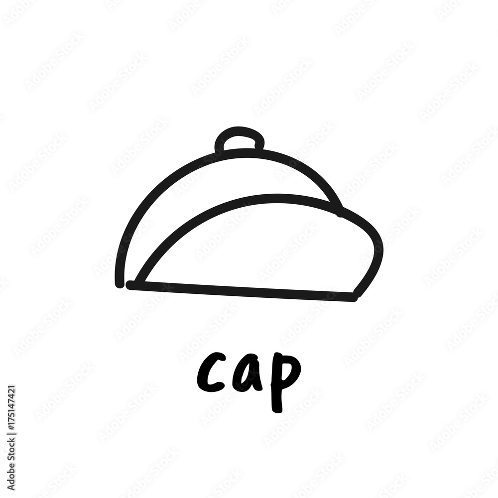 Obraz premium Illustration drawing style of camping icons collection