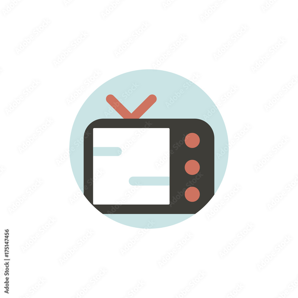 Vector of television Vector of television