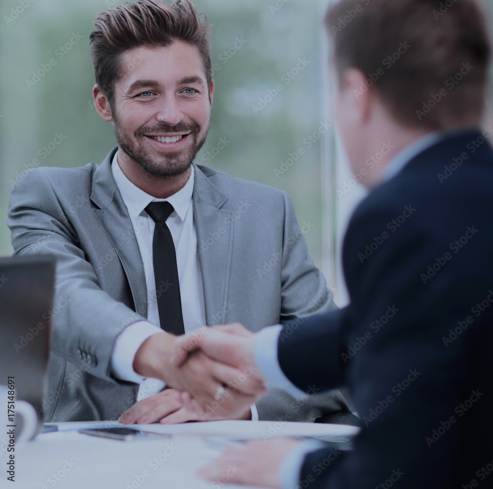 custom made wallpaper toronto digitalBusiness handshake. Two business people shaking hands in office.