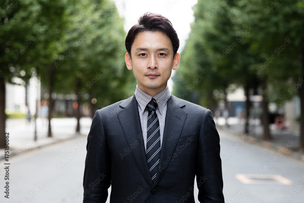portrait of young asian businessman on street portrait of young asian businessman on street