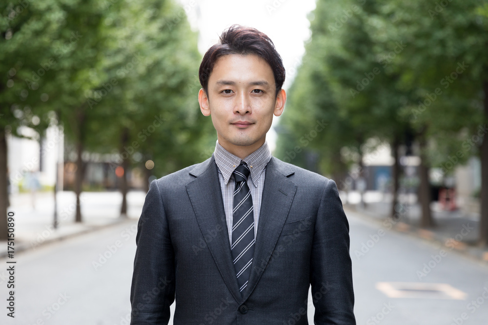 portrait of young asian businessman on street portrait of young asian businessman on street