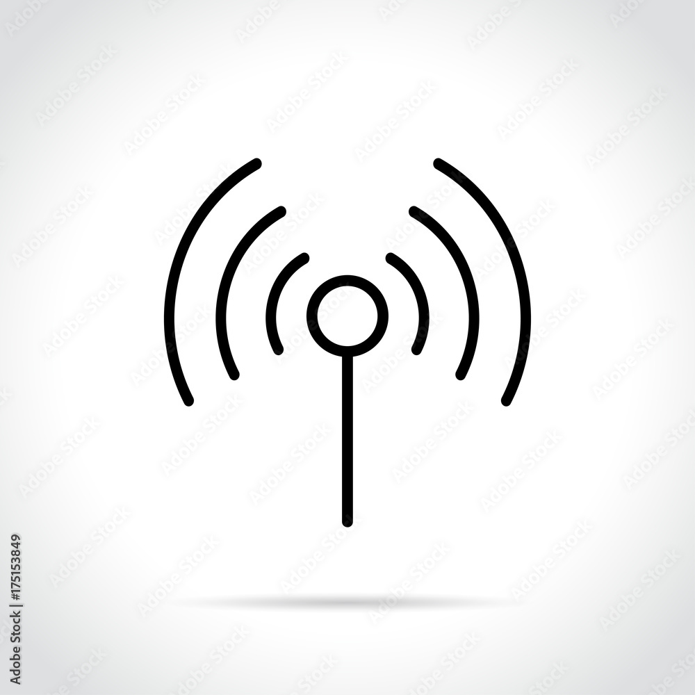 broadcast icon on white background broadcast icon on white background