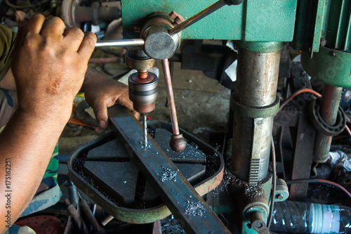 Drill steel with a drill