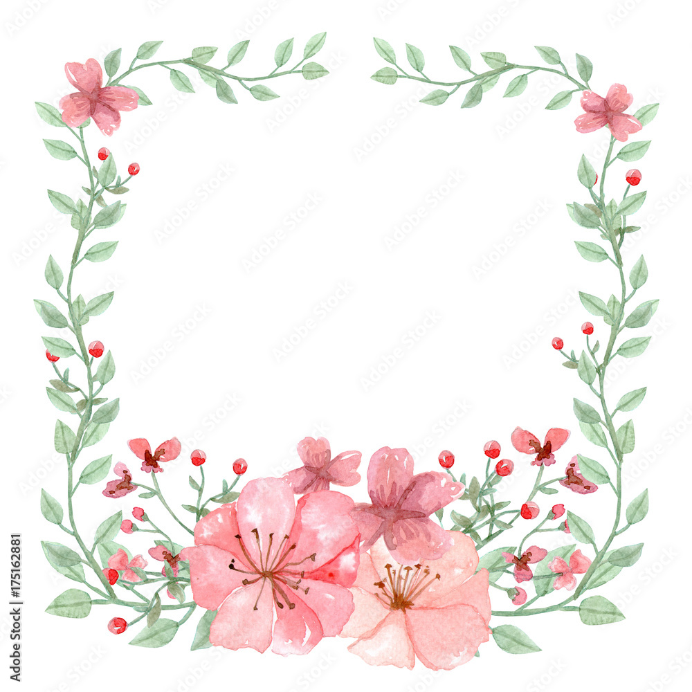  Watercolor Flower Background