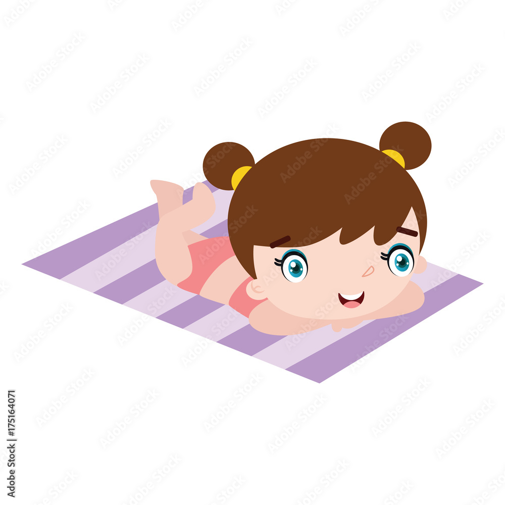 Girl Cartoon Vector Illustration Girl Cartoon Vector Illustration