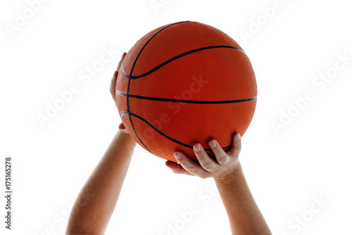 Woman holding basketball © Bits and Splits
