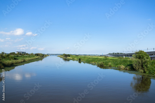 川岸の風景