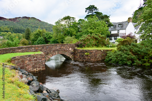 Old rock bridge in Gairloch, Scotland