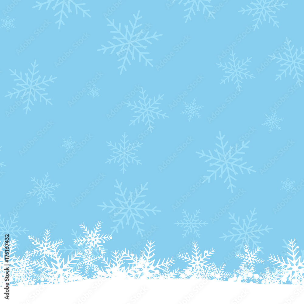 Snowflake. Winter Holidays. Background