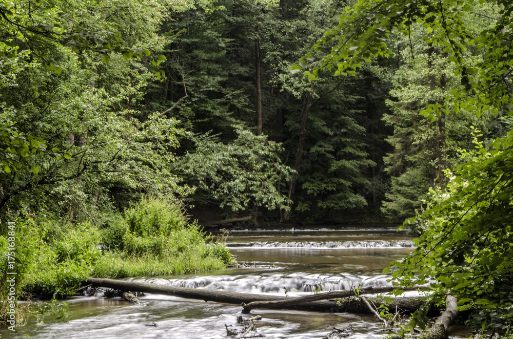 Obraz premium wodospady, próg wodny, rzeka 