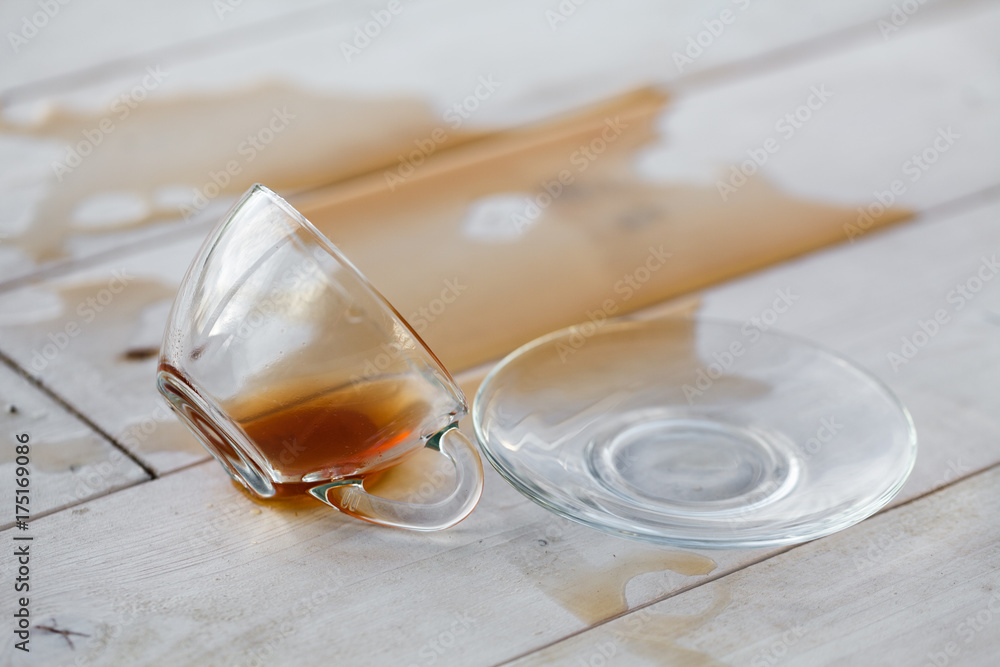 Spilled Tea on table Stock Photo Adobe Stock(02)