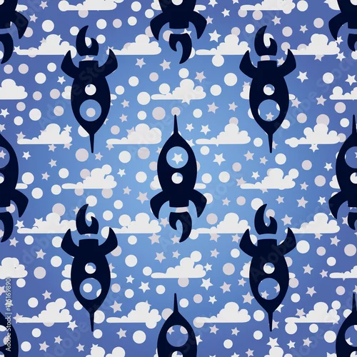 Tapety wzór z chmurami