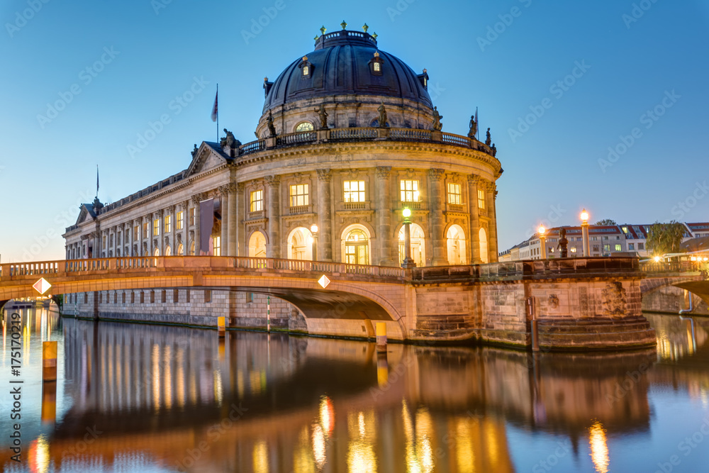 The Bode-Museum at the Museum Island in Berlin at dawn
