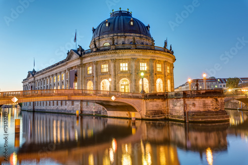The Bode-Museum at the Museum Island in Berlin at dawn © elxeneize